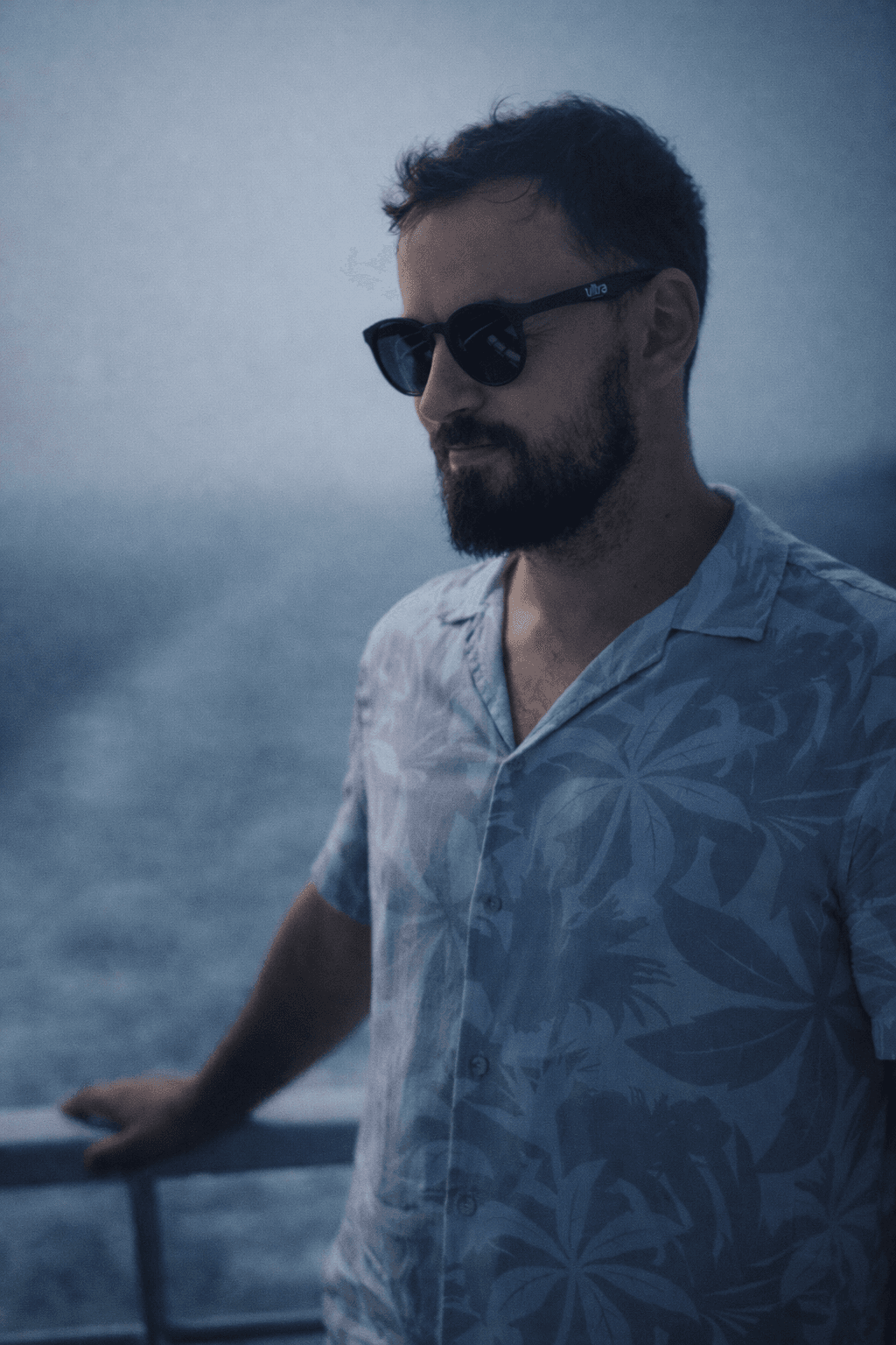 Dirty Disco Stars — outdoor press portrait in tropical shirt