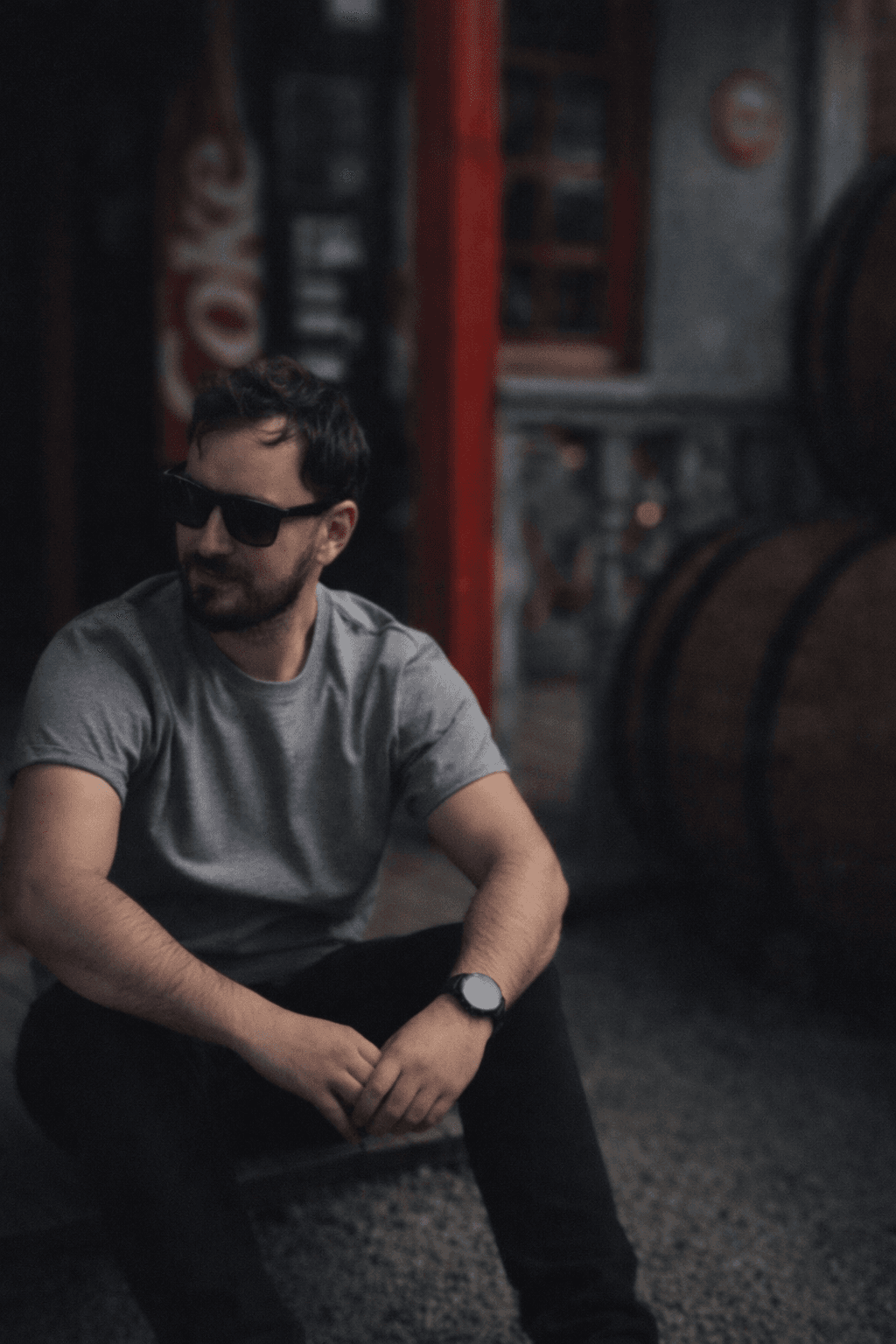 Dirty Disco Stars — seated outdoor press portrait